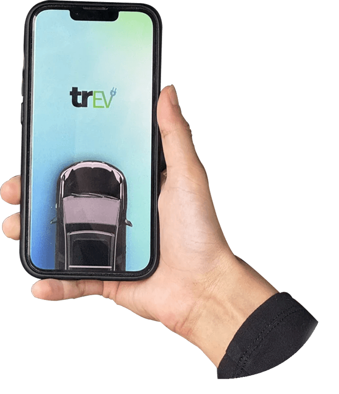 TrEV app on smartphone